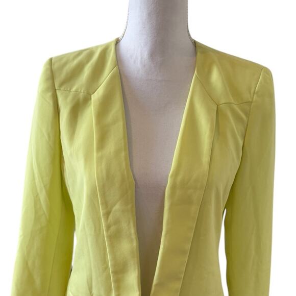 Contemporary Neon Yellow Summer Blazer 6 - Picture 2 of 7